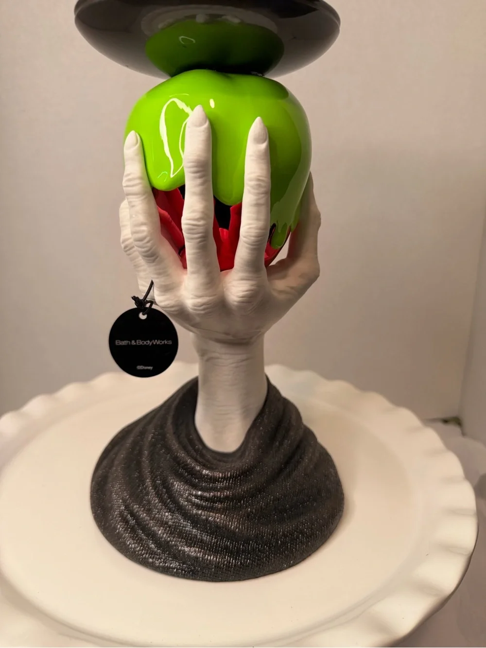 Bath & Body Works Green and Red Villains Skull Lantern Holder